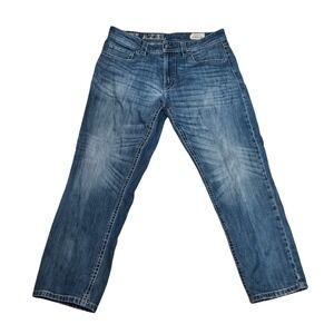 TK Axel Mens Athletic Fit Jeans Blue Wash Denim Pants W36 L30